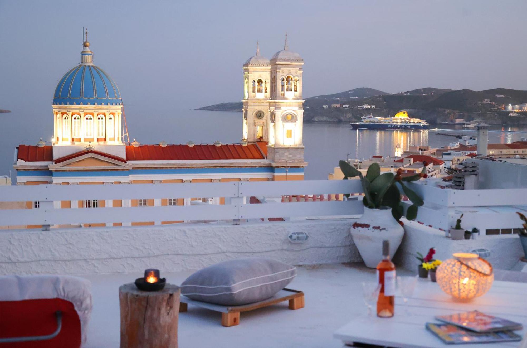 San Nikolas View Guest House Ermupoli Exteriér fotografie