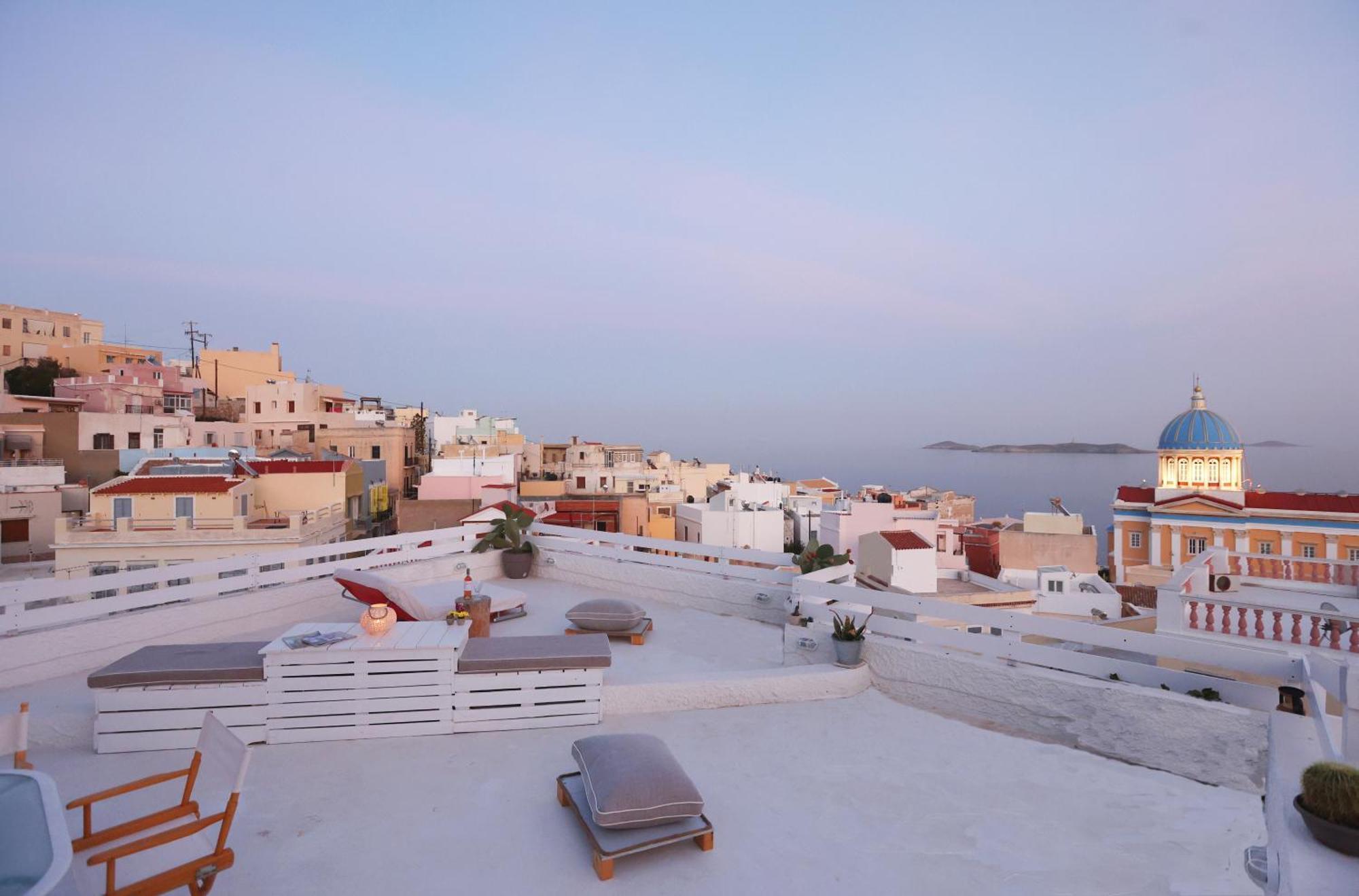 San Nikolas View Guest House Ermupoli Exteriér fotografie