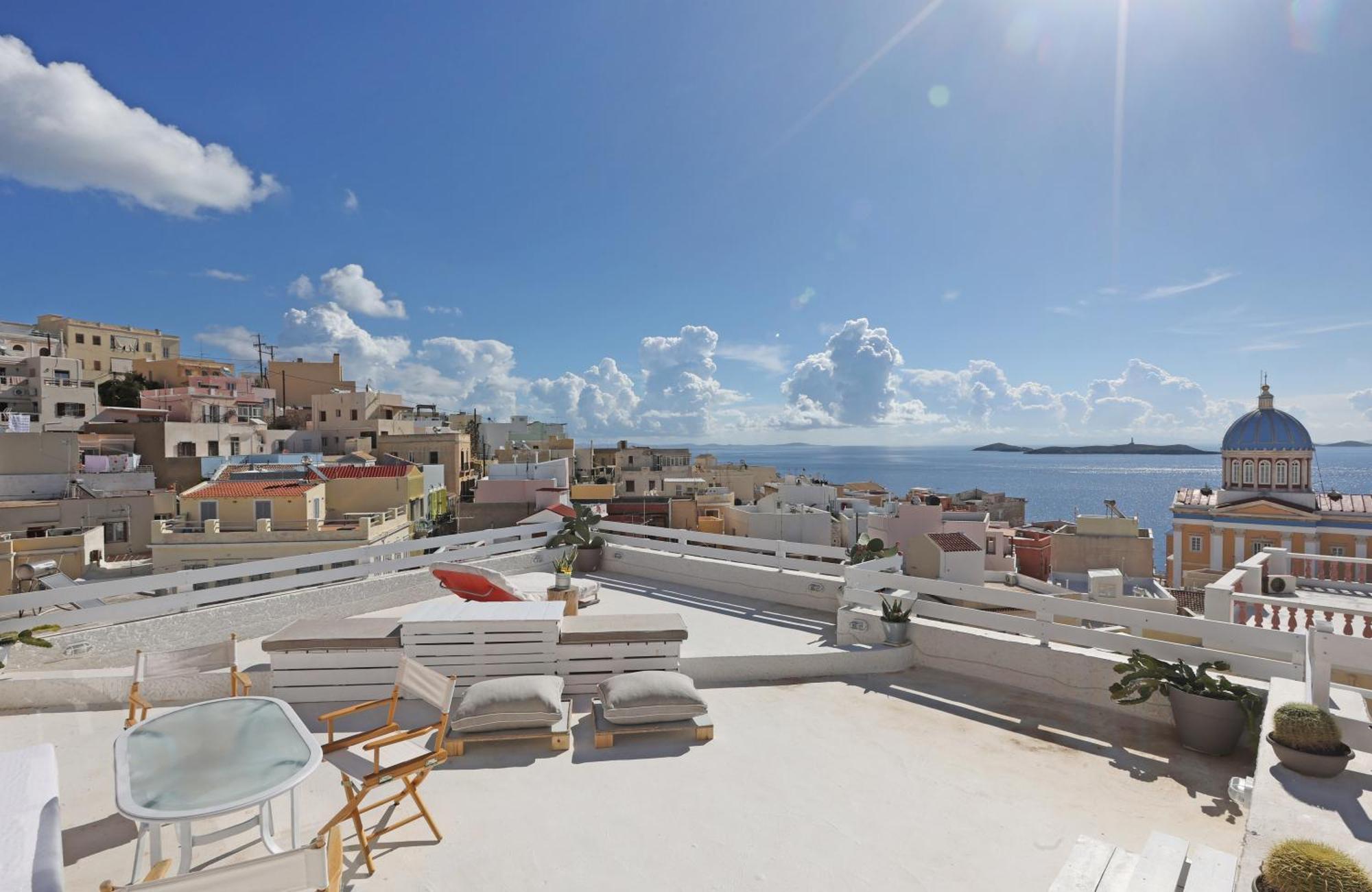 San Nikolas View Guest House Ermupoli Exteriér fotografie