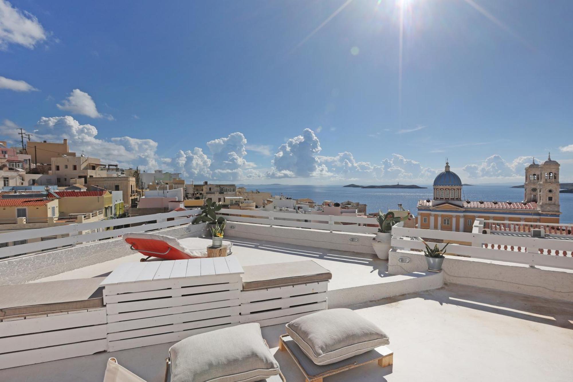 San Nikolas View Guest House Ermupoli Exteriér fotografie
