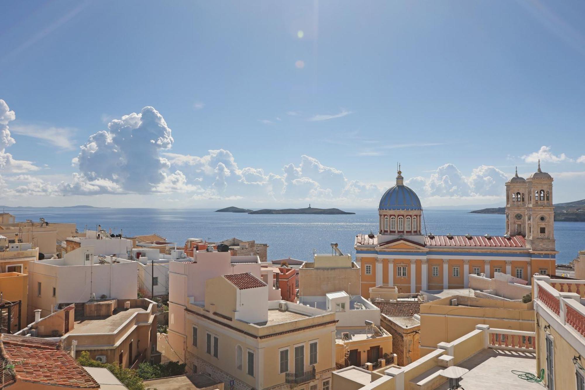 San Nikolas View Guest House Ermupoli Exteriér fotografie